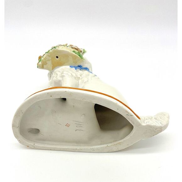 Antique German Porcelain Poodle Mantel Shelf Dog 1910s "2501" READ Wally Dog - Picture 7 of 9